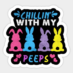 my bunny peeps Sticker